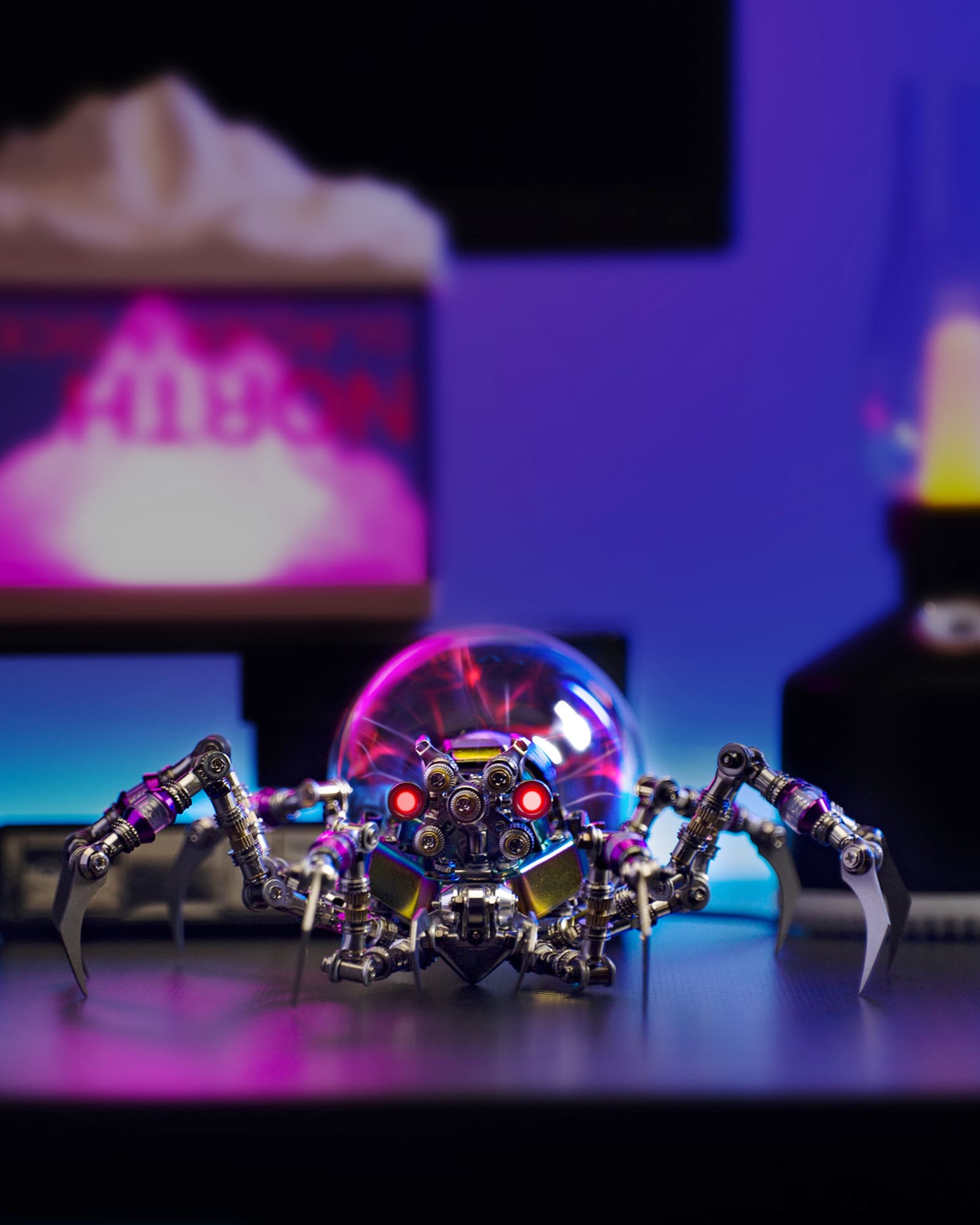 Kit de modelo de araña de bola de plasma Cyberpunk