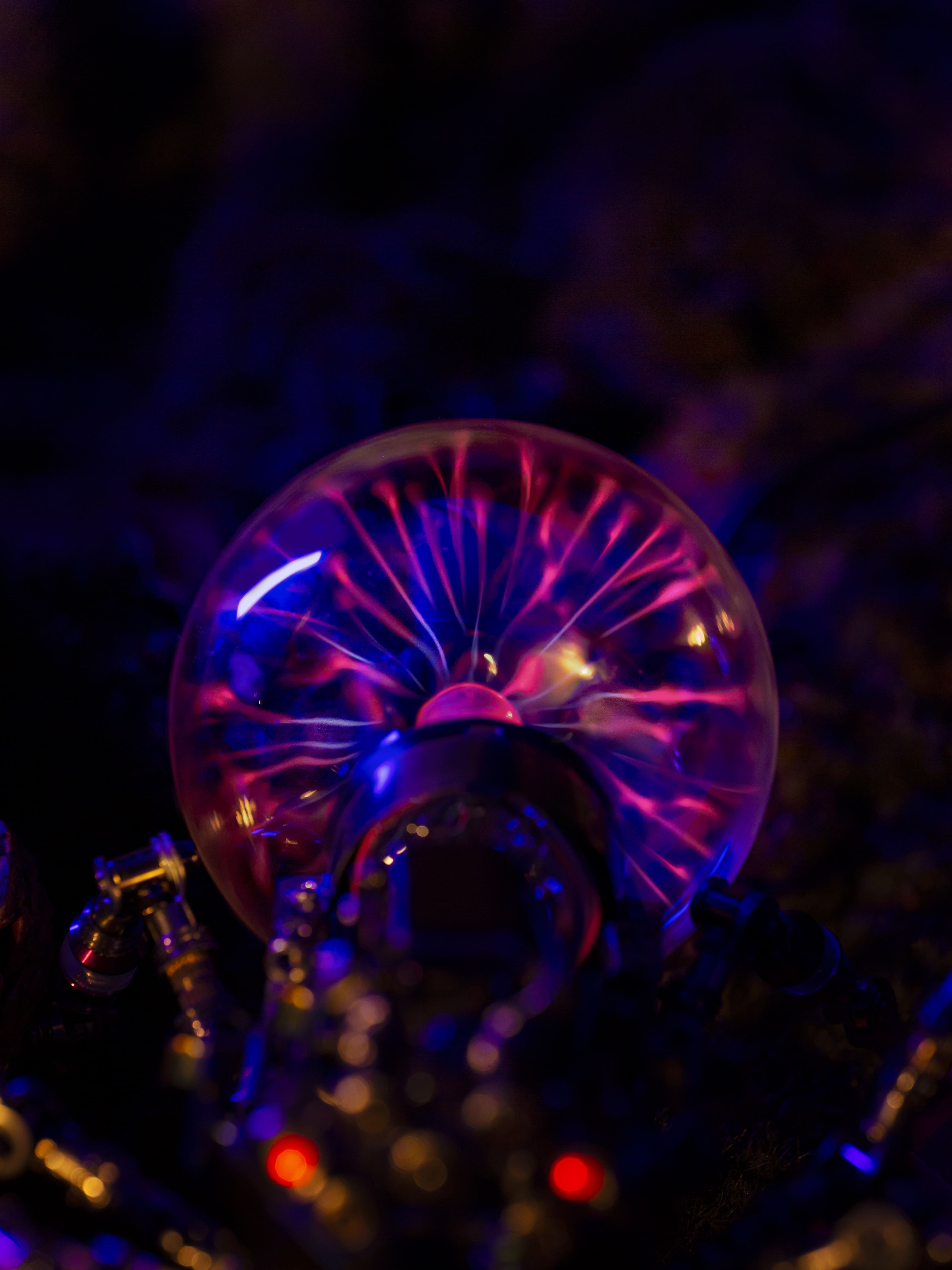 Cyberpunk Plasma Ball Spider
